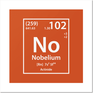 No - Nobelium Element T-Shirt Posters and Art